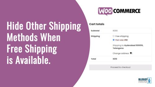 Hide Other Shipping Methods When Free Shipping is Available (WooCommerce)